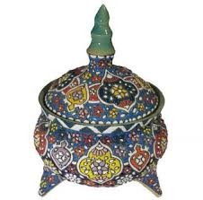 شکلات خوری سه پایه متوسط سفالی 